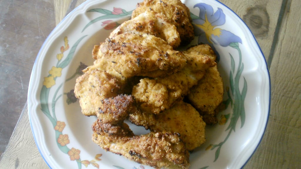 Plate of Bacon Fried Chicken