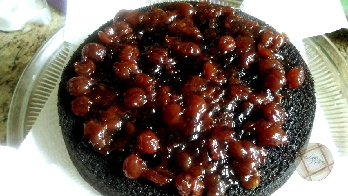 Cherry Cordial Fudge Cake