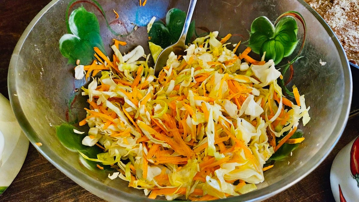 Mexican Coleslaw Served