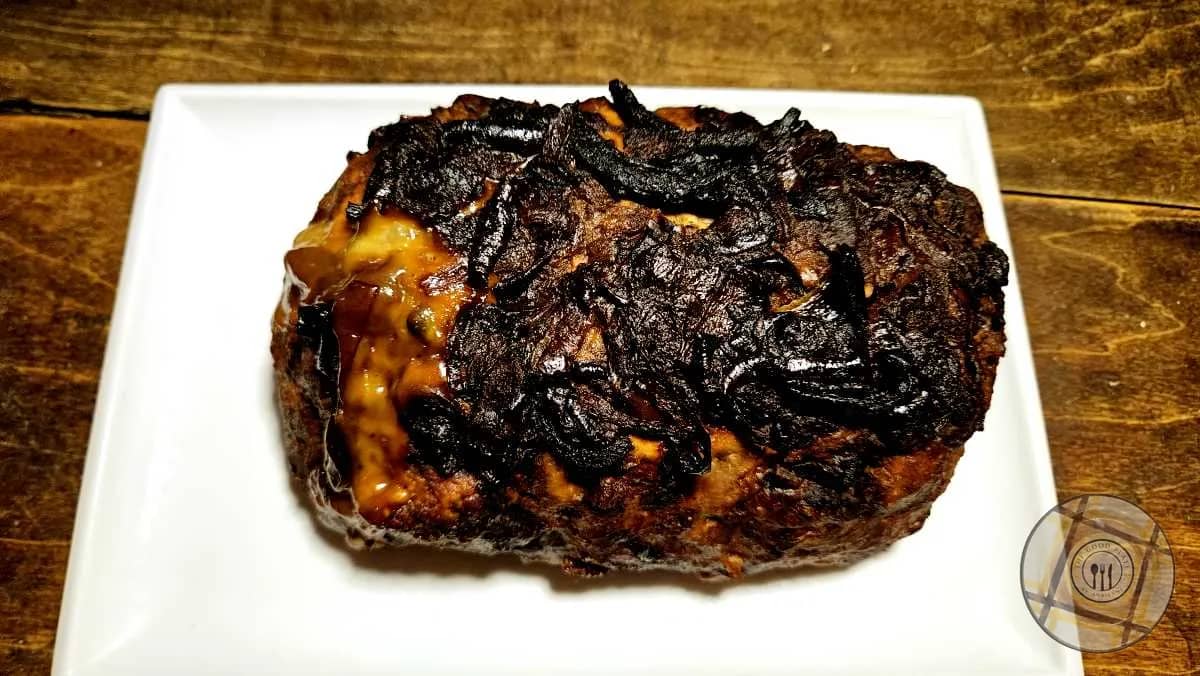 French Onion Meatloaf Plated