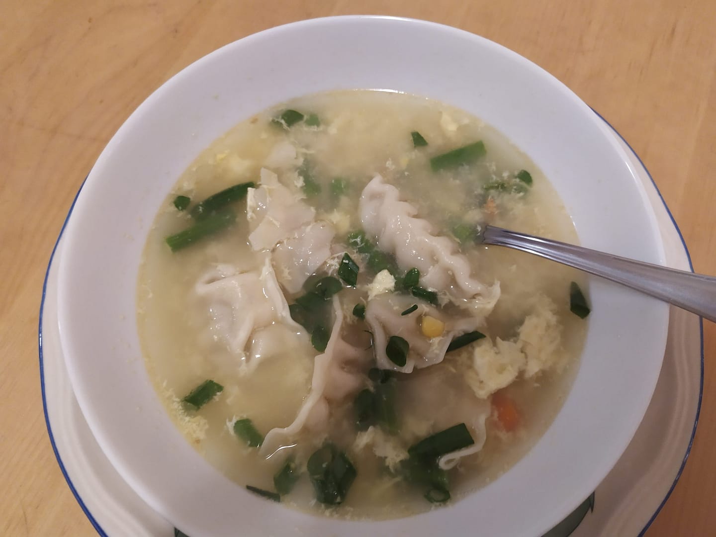 Egg Drop Soup with Dumplings - Easy and Quick - The Good Plate