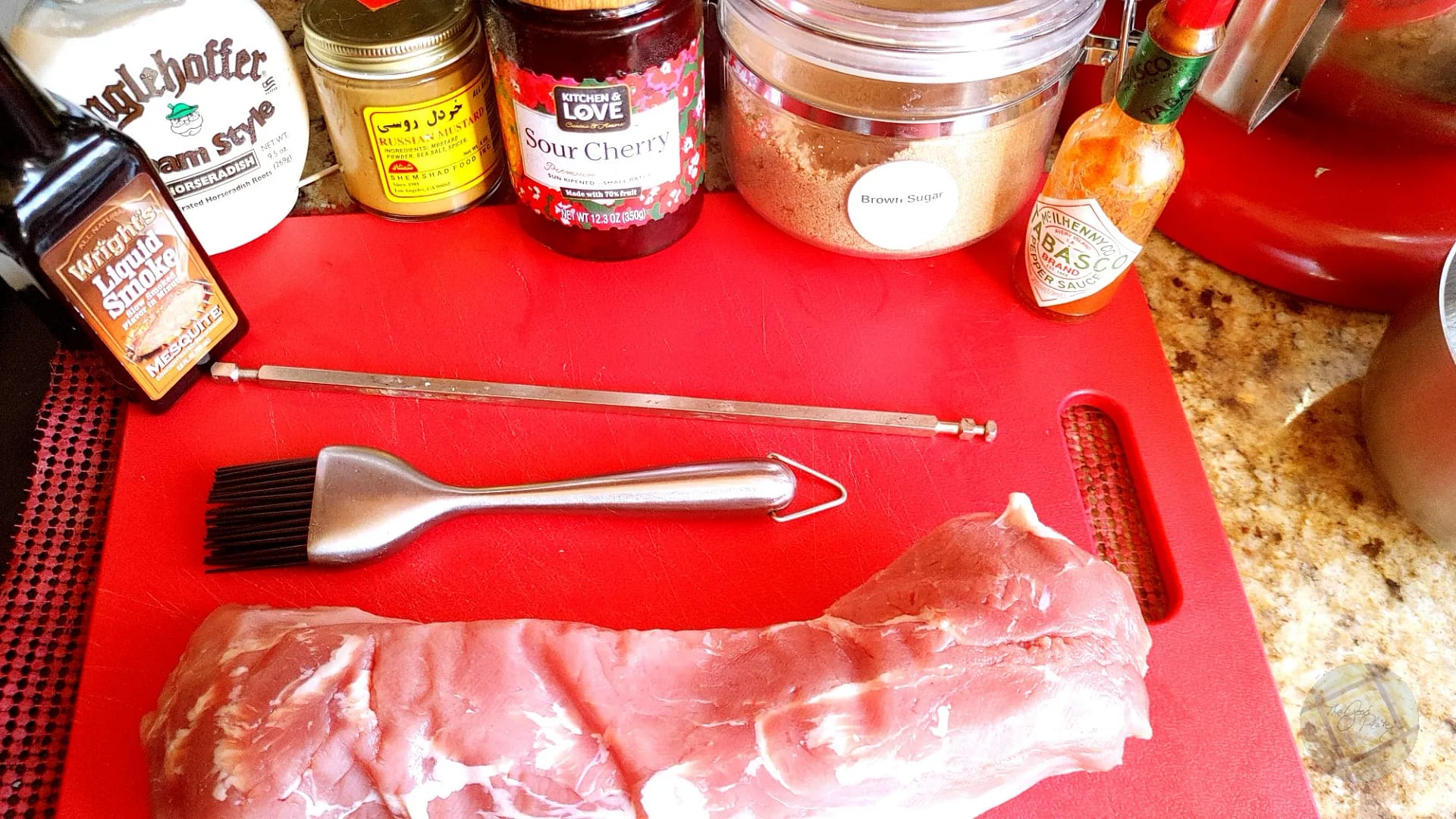firework pork loin mis en place
