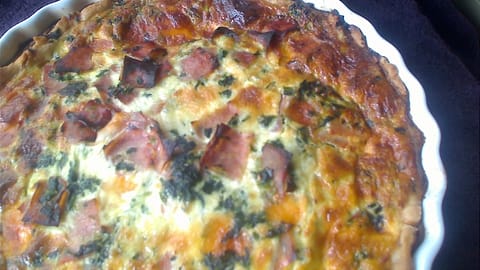 ham and spinach quiche