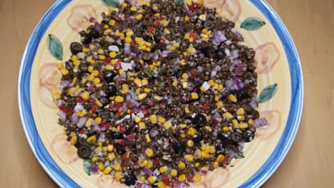 Black Lentil Salad