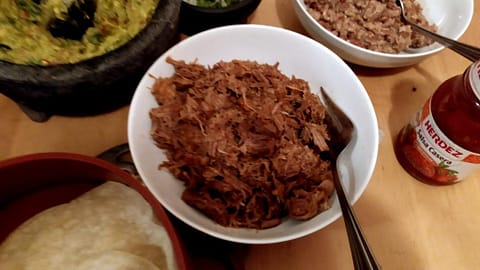 carnitas and all the fixings
