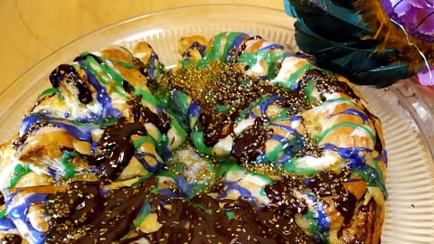 Puff Pastry King Cake with Almond Filling
