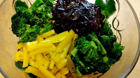 King Salad with beets and broccoli
