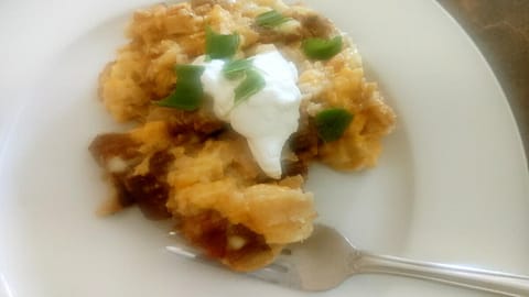 Enchilada Howard con Carne Guisada