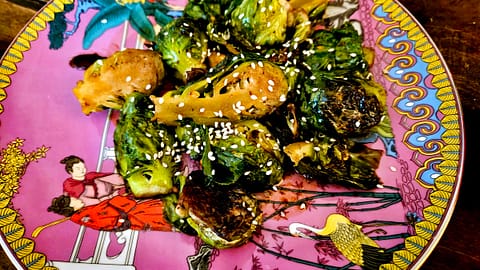 Brussels sprouts stir-fry