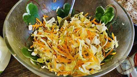 Mexican Coleslaw Served