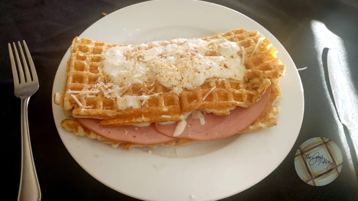 Savory Waffle Croque Monsieur