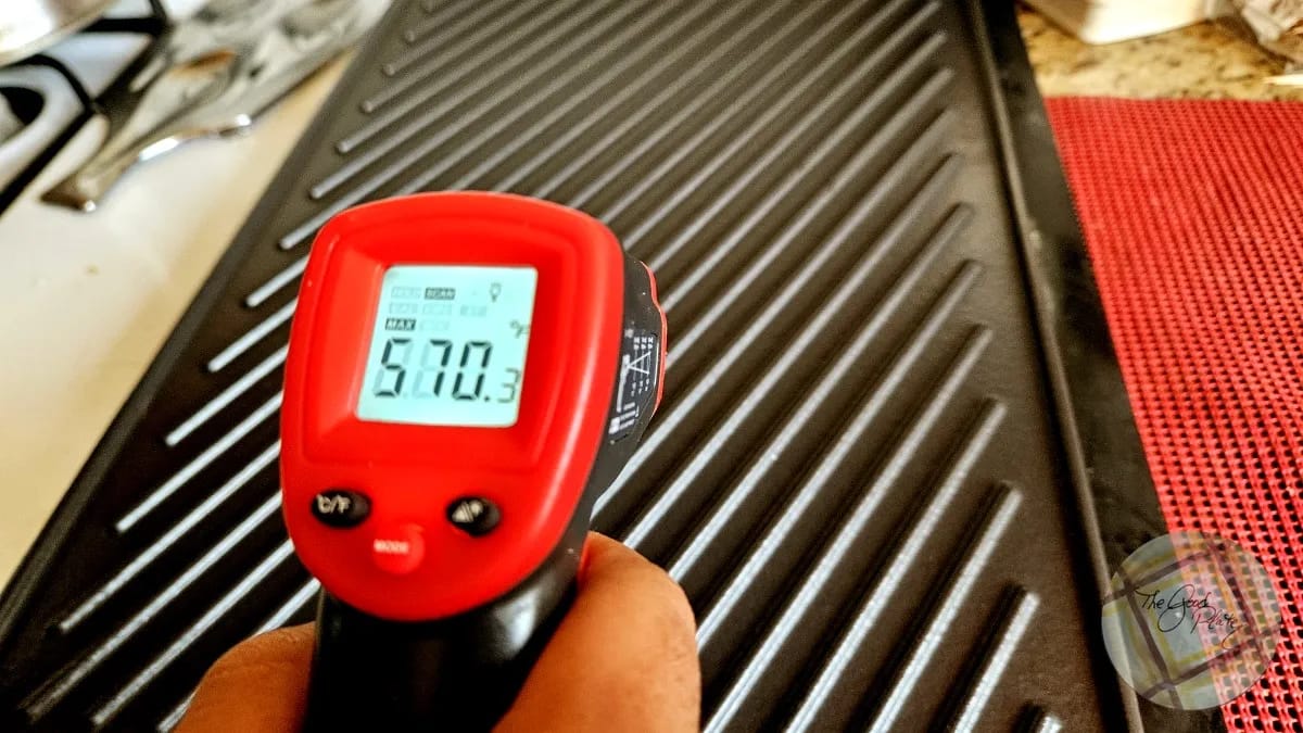 Barbecue stovetop grill temperature