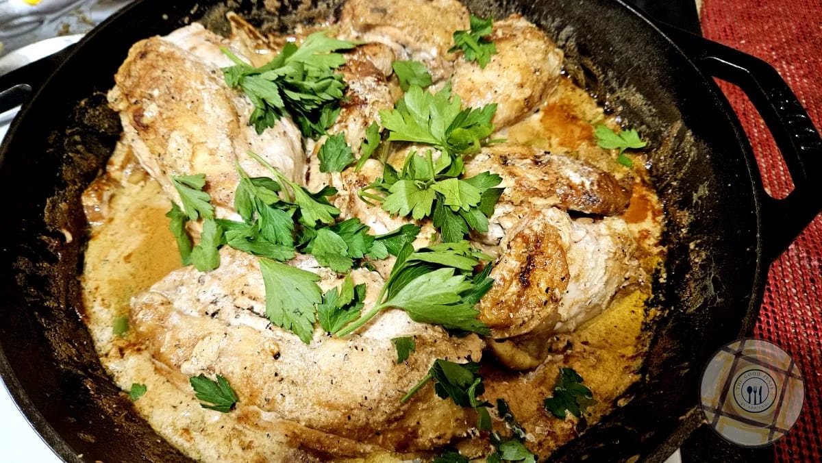 Chicken Fricasse Mustard Plated